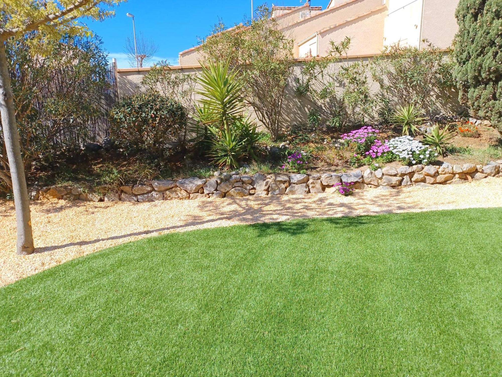 Plain-Pied Jardin 6 Personnes Clim Vue Mer Parking Wifi Terrasse Piscine Dans La Residence Saint-Pierre-la-Mer  Εξωτερικό φωτογραφία